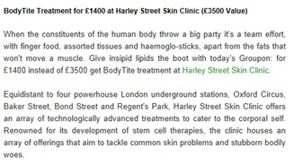 Groupon Bodytite Liposuction Deal